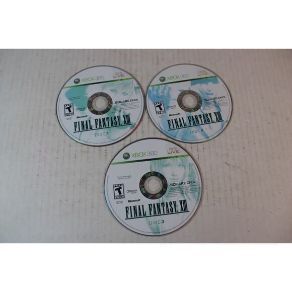 Final Fantasy XIII (Microsoft Xbox 360, 2010) Authentic, discs only, tested - Picture 1 of 8